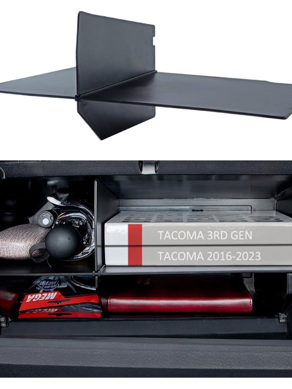 Glove Box Dividers Organizer Compatible with Toyota Tacoma 2016-2023